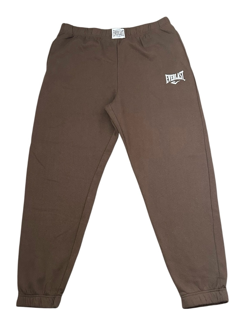 Everlast Chest Tag Brown Fleece Sweatpants